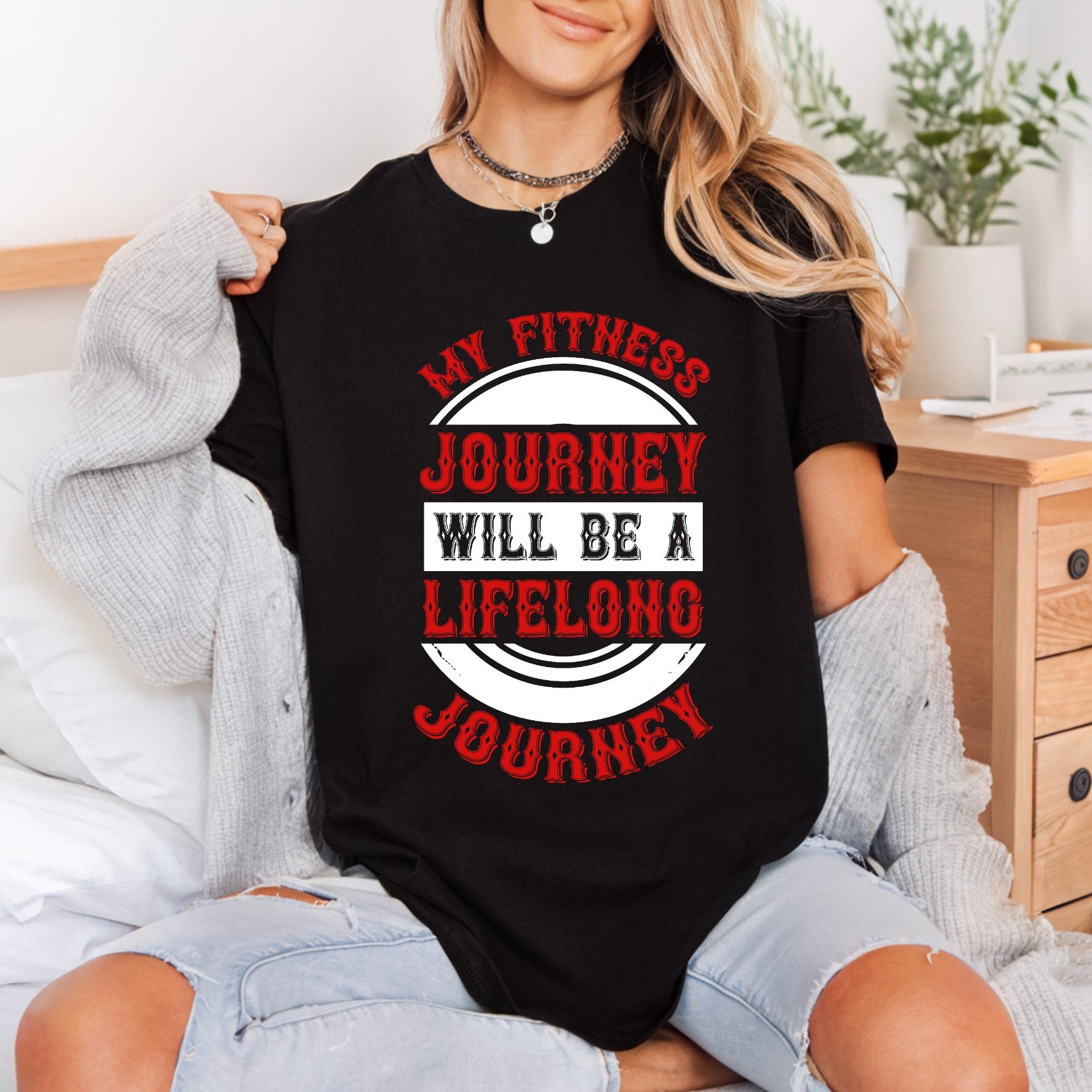 Fitness Journey Quote Motivational Fitness Gym Ready to Press DTF Transfer for Dtf