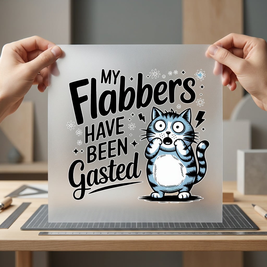 Flabbers Have Been Gasted Mom Dad Ready to Press DTF Transfer for Dtf
