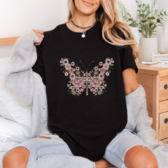 Floral Butterfly Naturecore Diy Vintage Retro Ready to Press DTF Transfer for Dtf