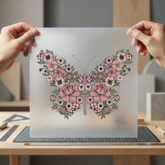 Floral Butterfly Naturecore Diy Vintage Retro Ready to Press DTF Transfer for Dtf