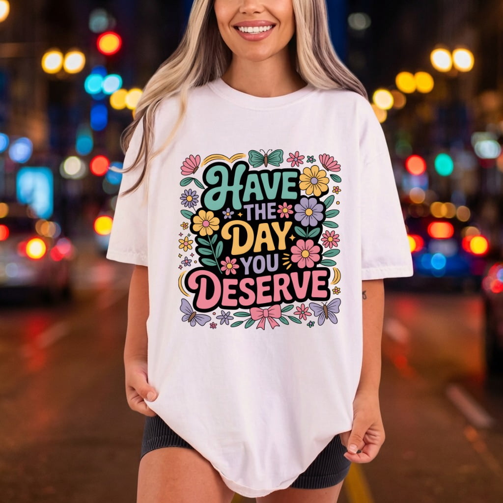 Floral Retro Quote Motivational Retro Boho Ready to Press DTF Transfer for Dtf