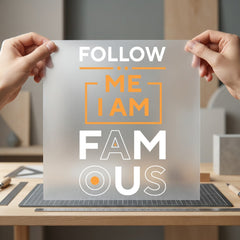 Follow Famous Trendy Diy Aesthetic Ready to Press DTF Transfer for Dtf