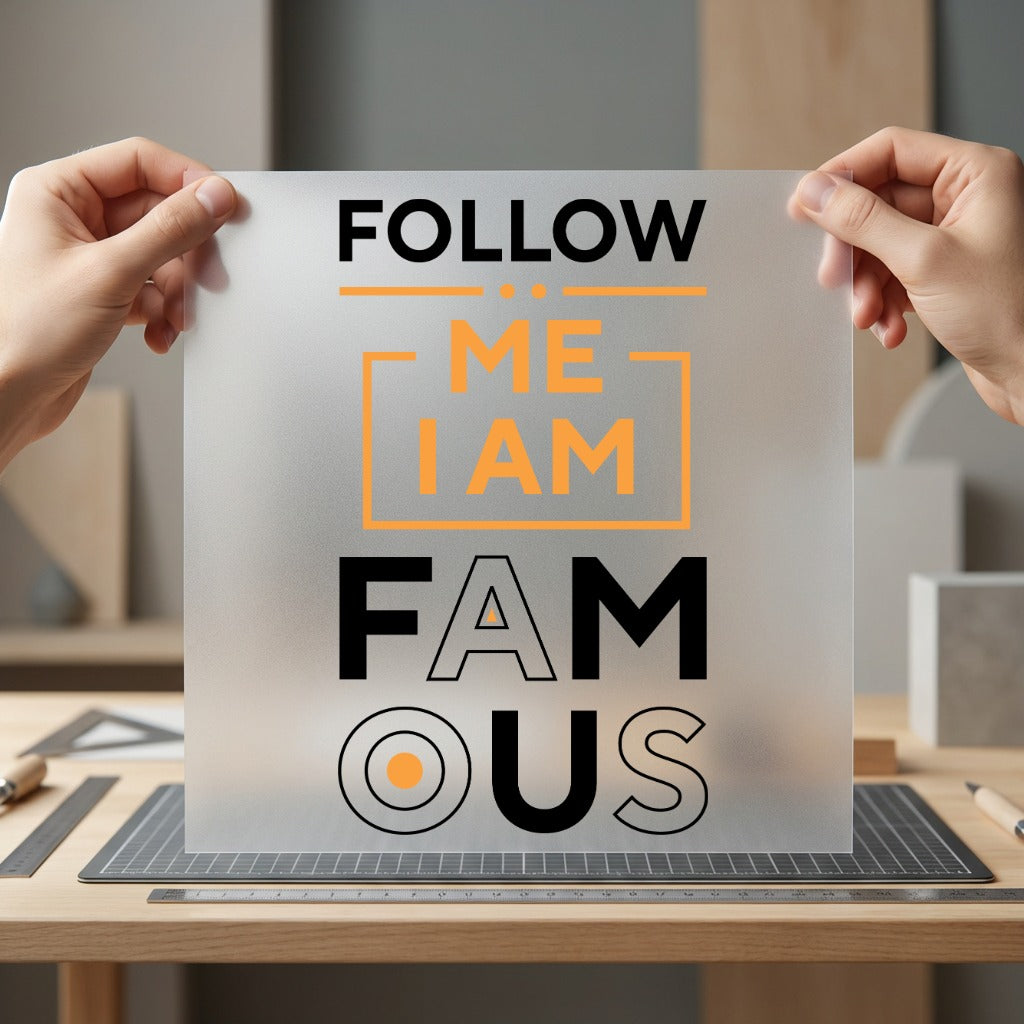 Follow Famous Trendy Diy Aesthetic Ready to Press DTF Transfer for Dtf