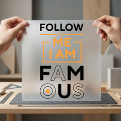Follow Famous Trendy Diy Aesthetic Ready to Press DTF Transfer for Dtf