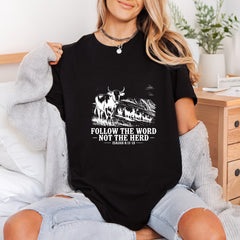 Follow Word Not Herd Christian Faith Ready to Press DTF Transfer for Dtf