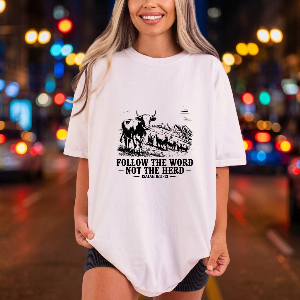 Follow Word Not Herd Christian Faith Ready to Press DTF Transfer for Dtf