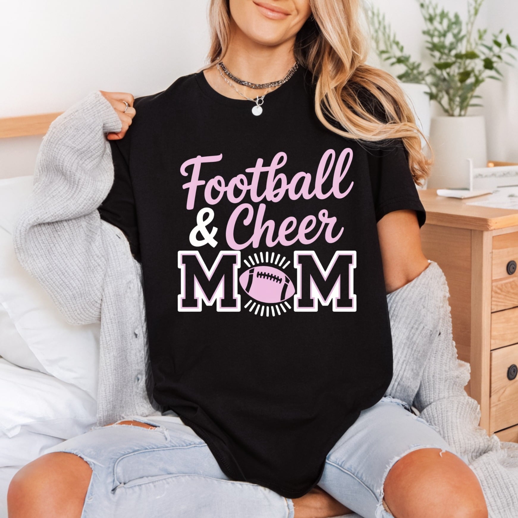 Football Cheer Mom Game Mom Fitness Ready to Press DTF Transfer for Dtf