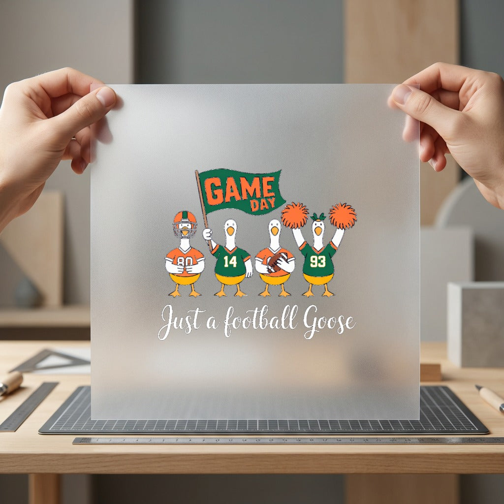 Football Goose Gameday Diy Funny Fitness Ready to Press DTF Transfer for Dtf