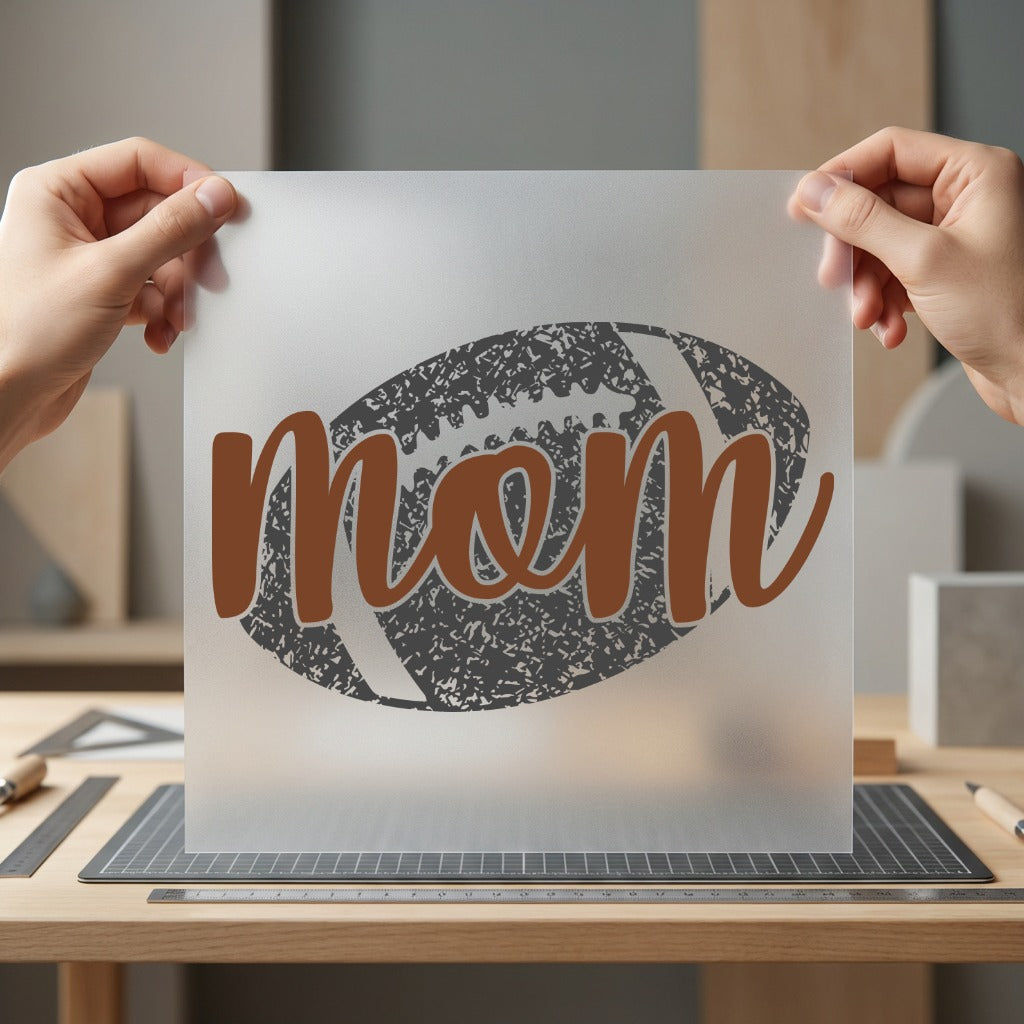 Football Mom Distressed Sports Mom Fitness Ready to Press DTF Transfer for Dtf
