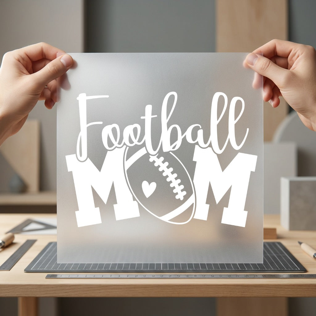 Football Mom Heart Game Mom Fitness Ready to Press DTF Transfer for Dtf