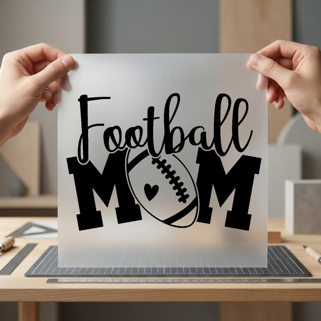 Football Mom Heart Game Mom Fitness Ready to Press DTF Transfer for Dtf