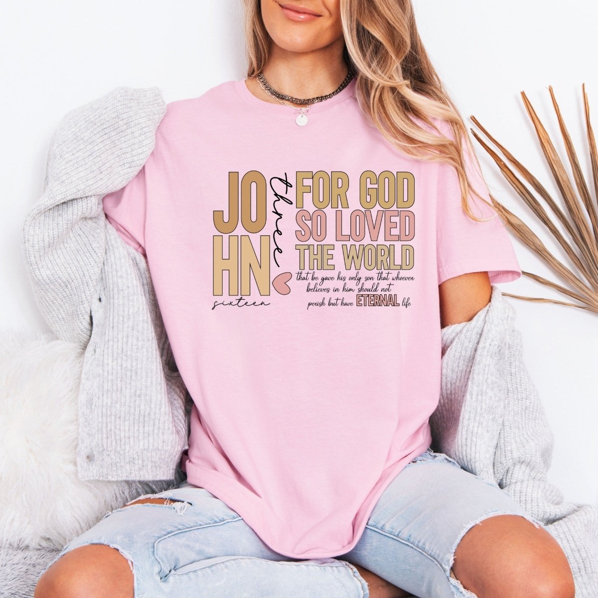 For God So Loved | John 3:16 Eternal Life Tee - Luckets.com