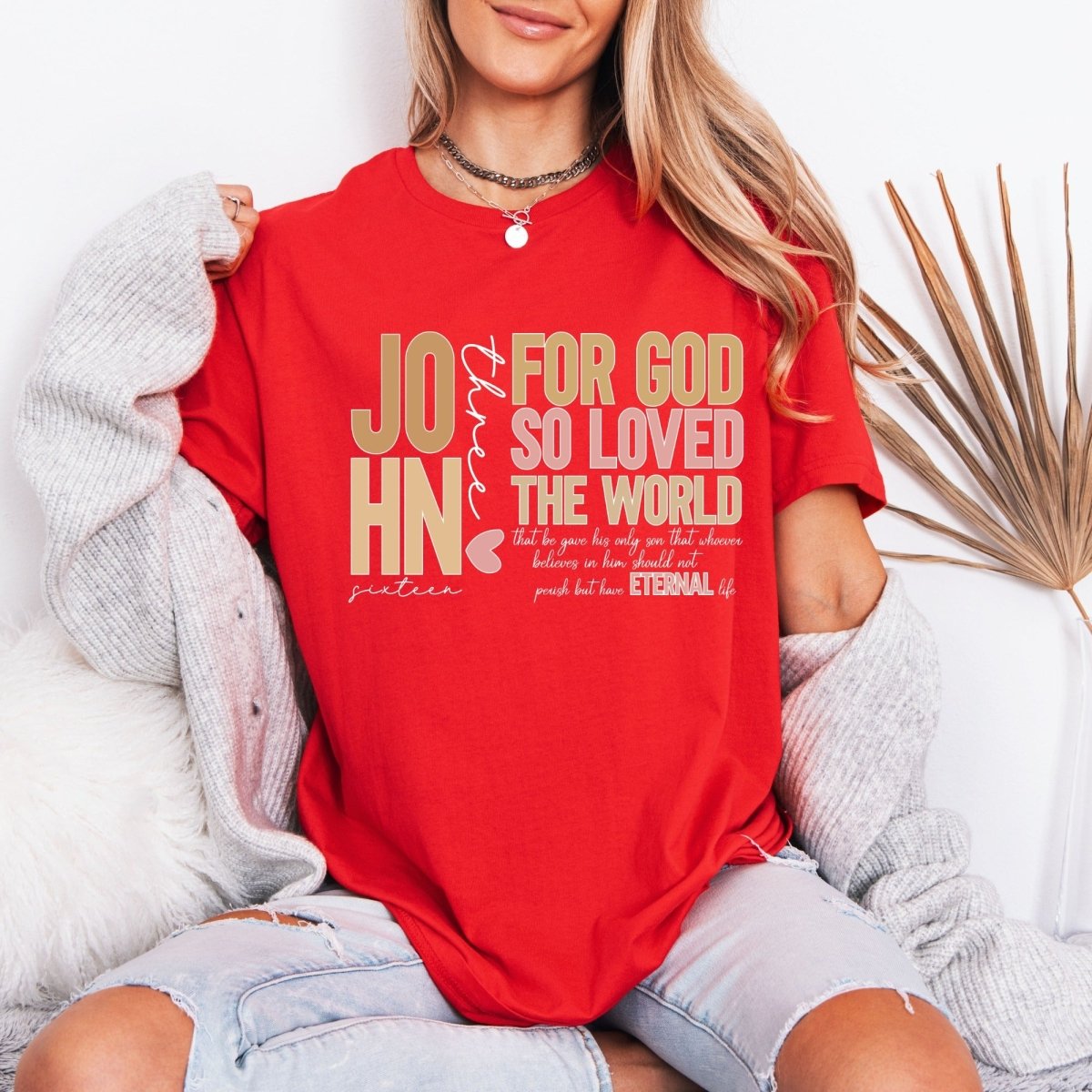 For God So Loved | John 3:16 Eternal Life Tee - Luckets.com