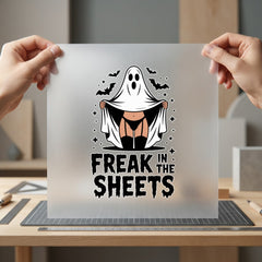 Freak Sheets Ghost Halloween Halloween Funny Ready to Press DTF Transfer for Dtf
