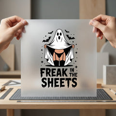 Freak Sheets Ghost Halloween Halloween Funny Ready to Press DTF Transfer for Dtf