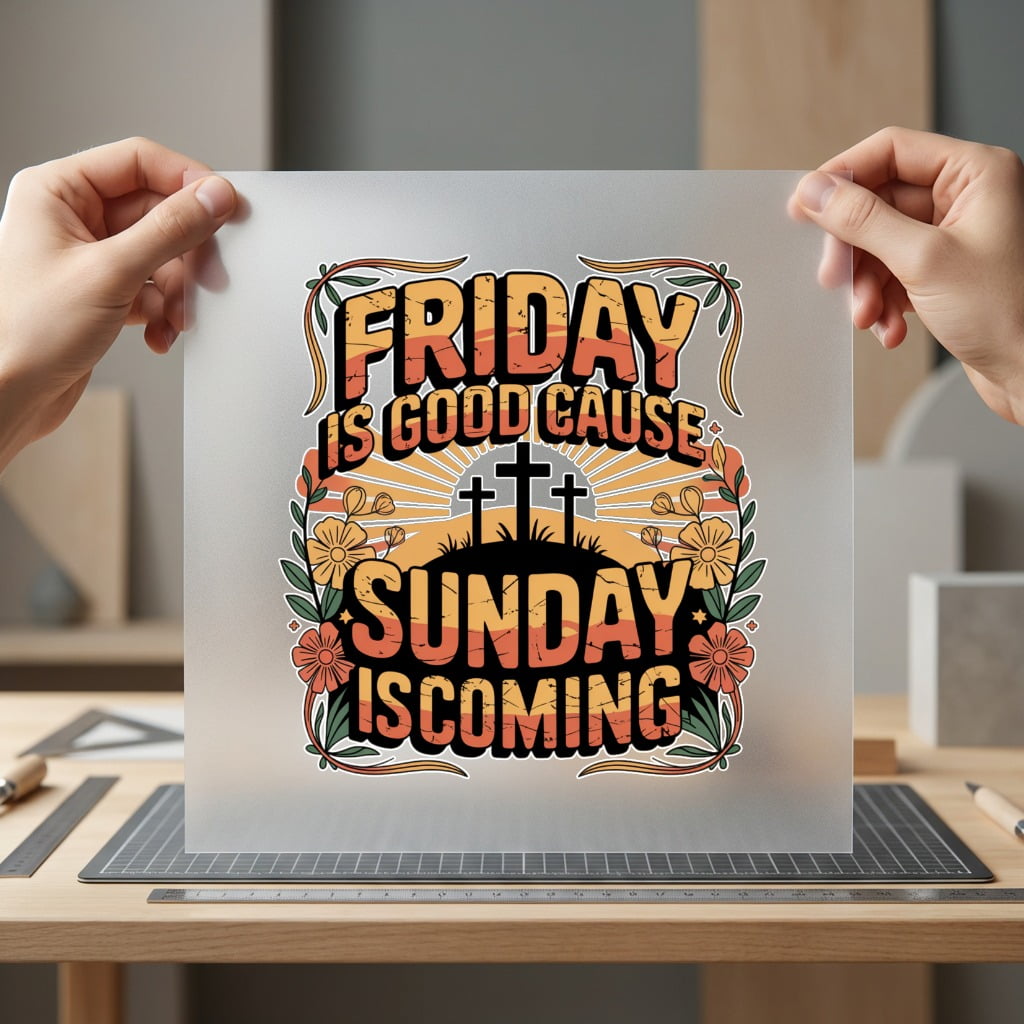 Friday Good Cause Sunday Christian Faith Ready to Press DTF Transfer for Dtf