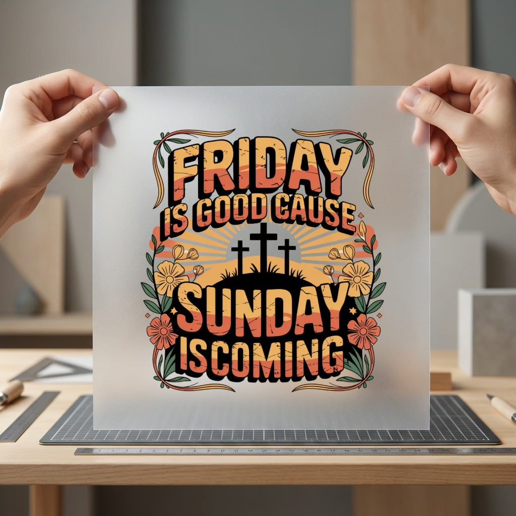 Friday Good Cause Sunday Christian Faith Ready to Press DTF Transfer for Dtf