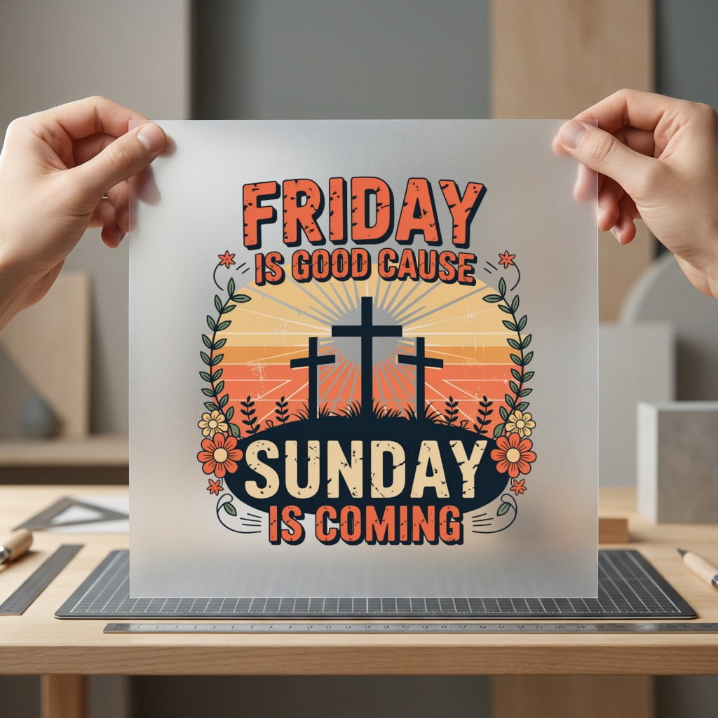 Friday Good Cause Sunday Christian Faith Ready to Press DTF Transfer for Dtf