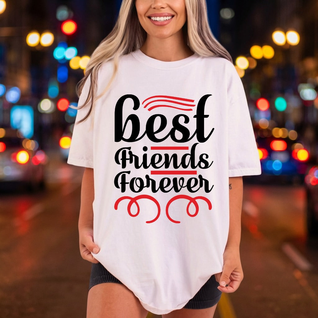 Friends Forever Diy Cute Quotes Collection Cute & Kawaii Collection Ready to Press DTF Transfer for Dtf