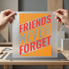 Friends Never Forget Retro Retro Ready to Press DTF Transfer for Dtf