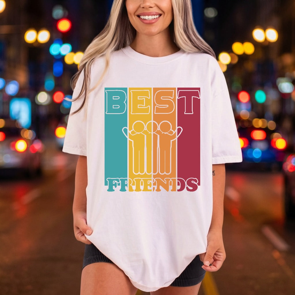 Friends Retro Blocks Friendship Funny Sarcastic Ready to Press DTF Transfer for Dtf