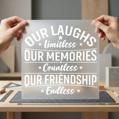 Friendship Limitless Motivational Diy Family & Relationships Collection Couples Collection Ready to Press DTF Transfer for…