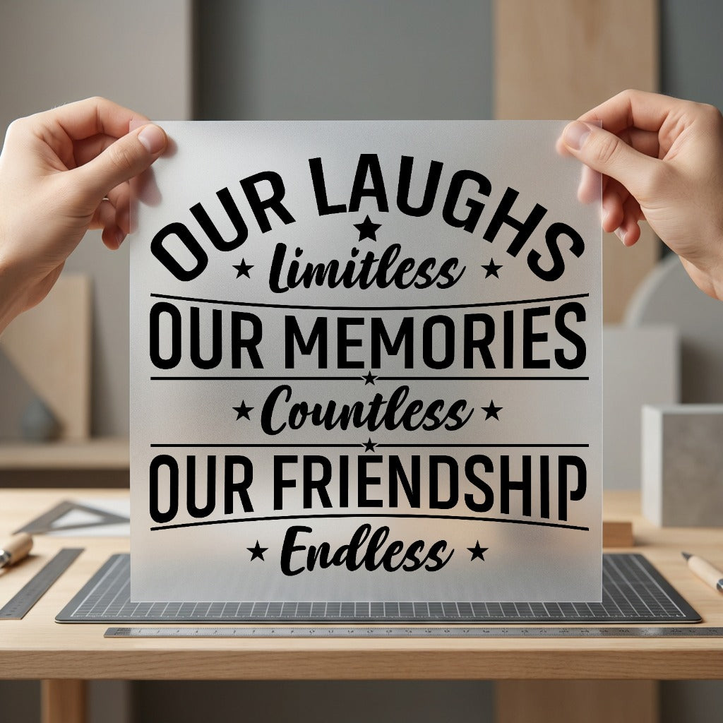 Friendship Limitless Motivational Diy Family & Relationships Collection Couples Collection Ready to Press DTF Transfer for…