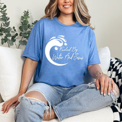 Fueled By Water & Jesus | Baptism & Faith Tee - Luckets.com