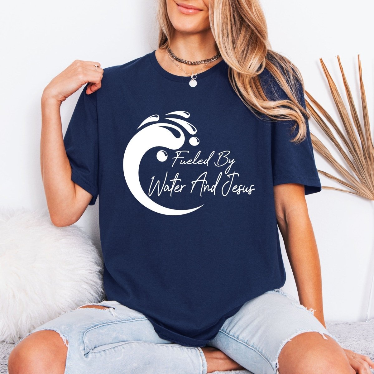 Fueled By Water & Jesus | Baptism & Faith Tee - Luckets.com