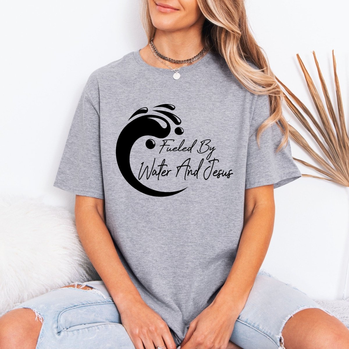 Fueled By Water & Jesus | Baptism & Faith Tee - Luckets.com
