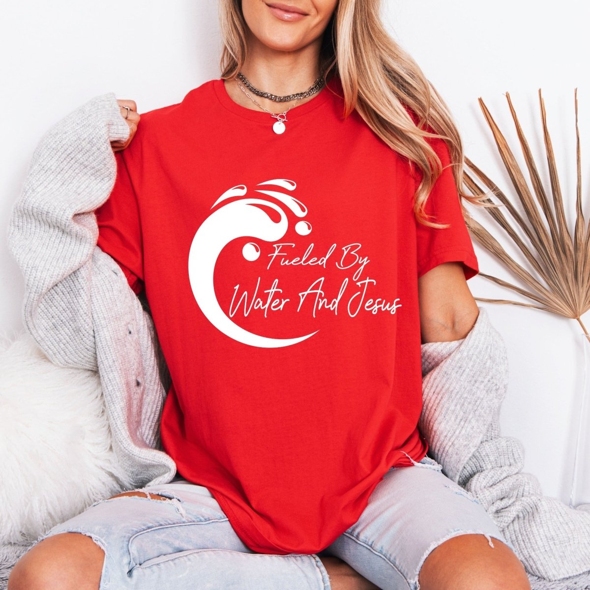 Fueled By Water & Jesus | Baptism & Faith Tee - Luckets.com