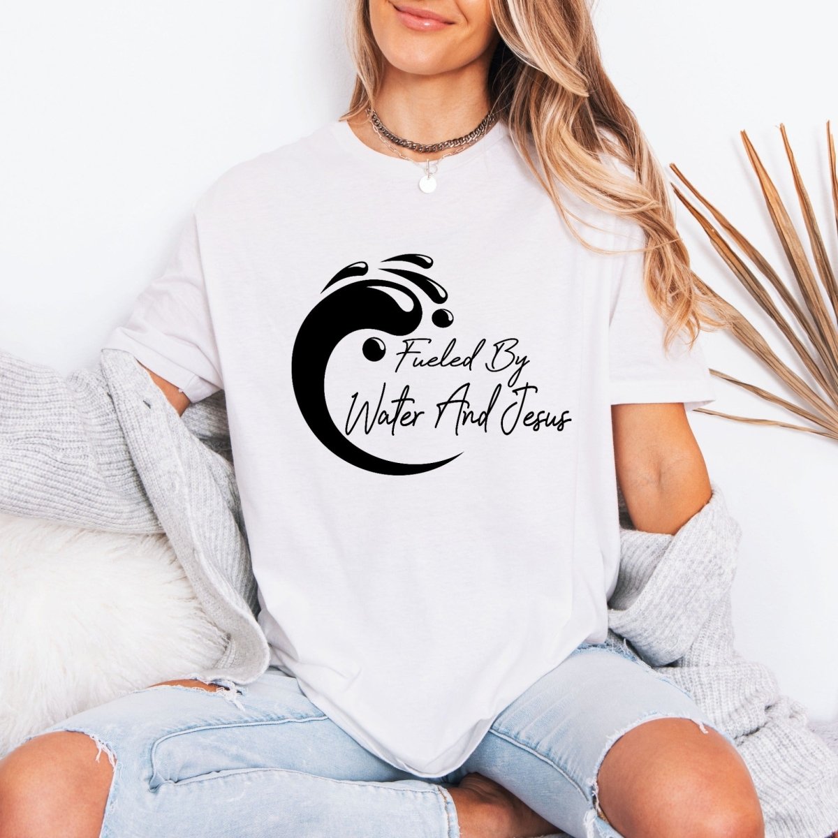 Fueled By Water & Jesus | Baptism & Faith Tee - Luckets.com