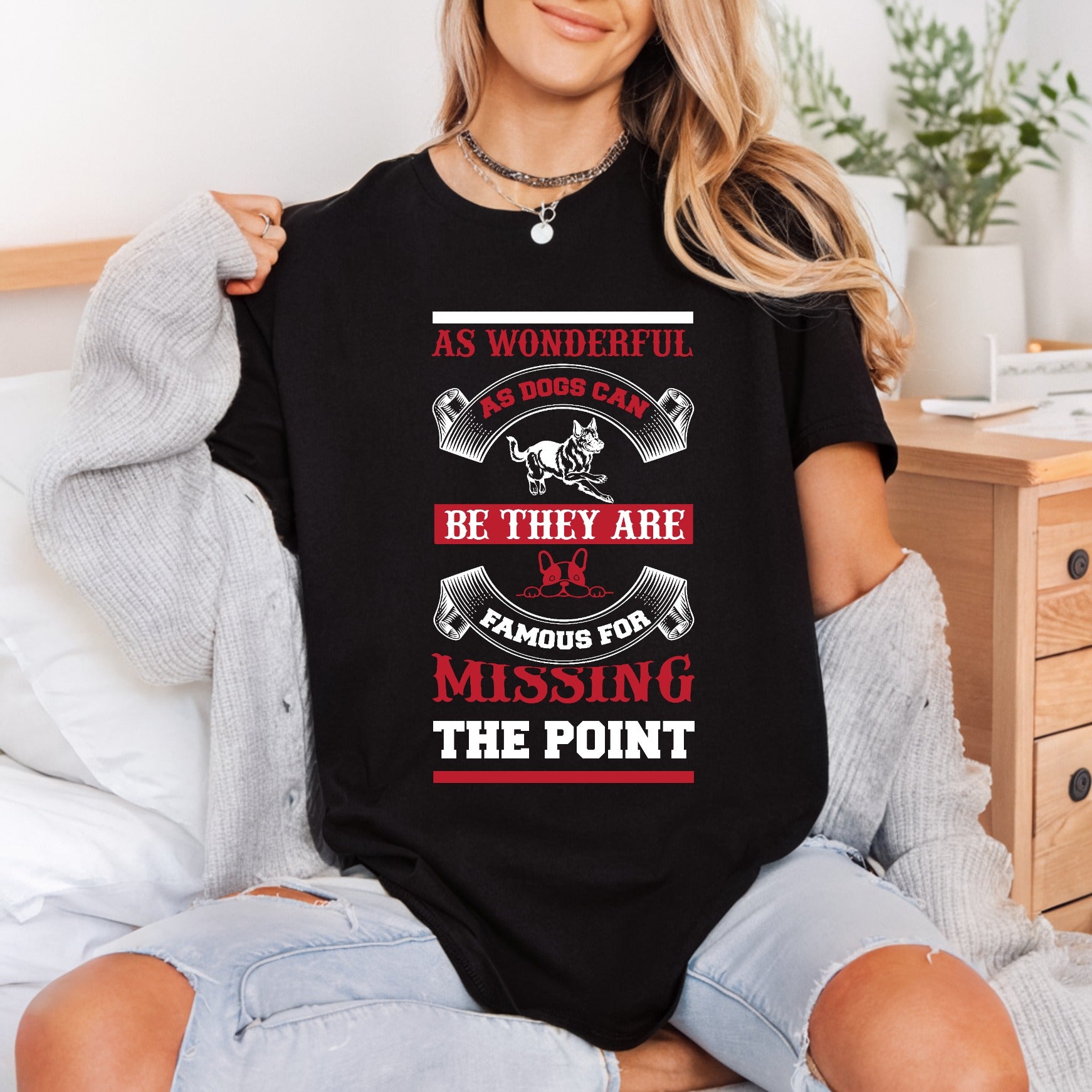 Funny Dog Quote Humorous Mom Dad Ready to Press DTF Transfer for Dtf