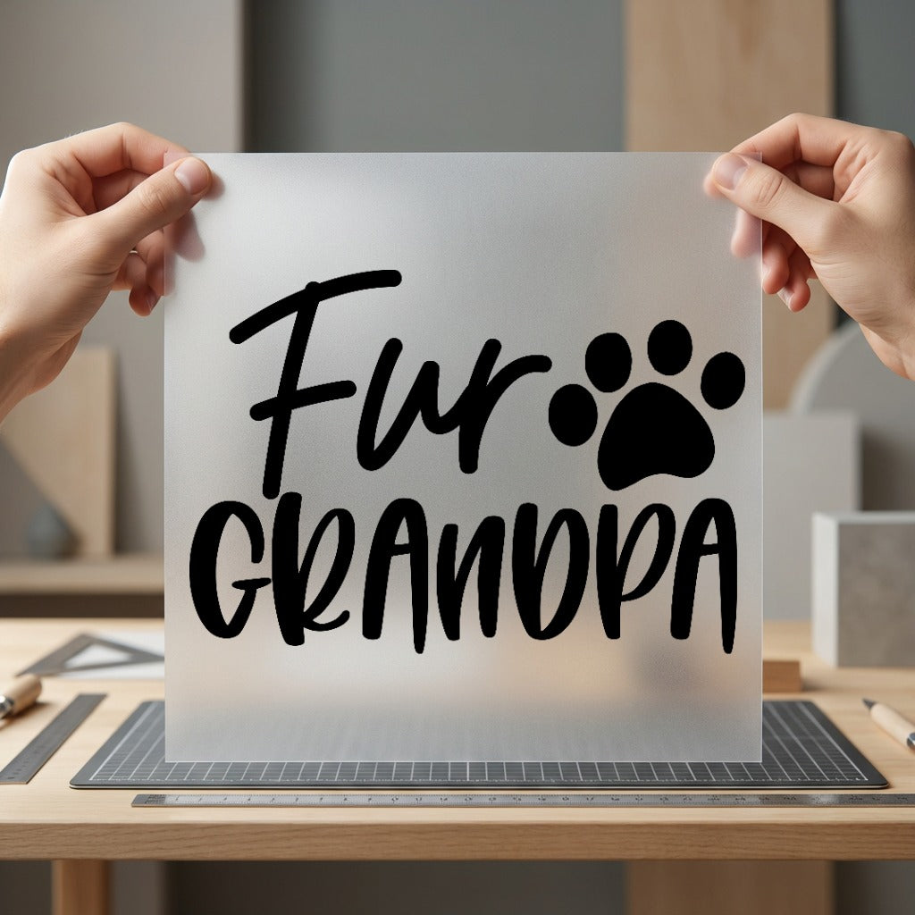 Fur Grandpa Paw Pet Mom Dad Ready to Press DTF Transfer for Dtf