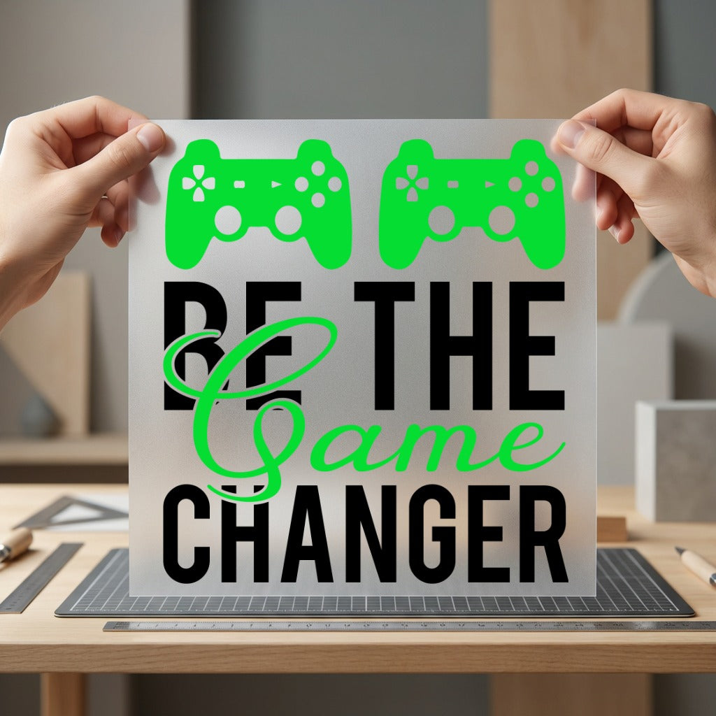 Game Changer Gamer Diy Gaming & Tech Culture Collection Good Vibes Collection Ready to Press DTF Transfer for Dtf
