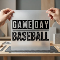 Game Day Baseball Distressed Retro Fitness Ready to Press DTF Transfer for Dtf