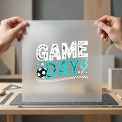 Game Day Distressed Text Vintage Retro Ready to Press DTF Transfer for Dtf