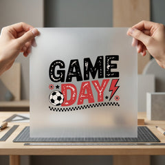 Game Day Distressed Text Vintage Retro Ready to Press DTF Transfer for Dtf