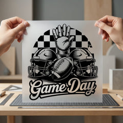 Game Day Football Retro Vintage Retro Ready to Press DTF Transfer for Dtf