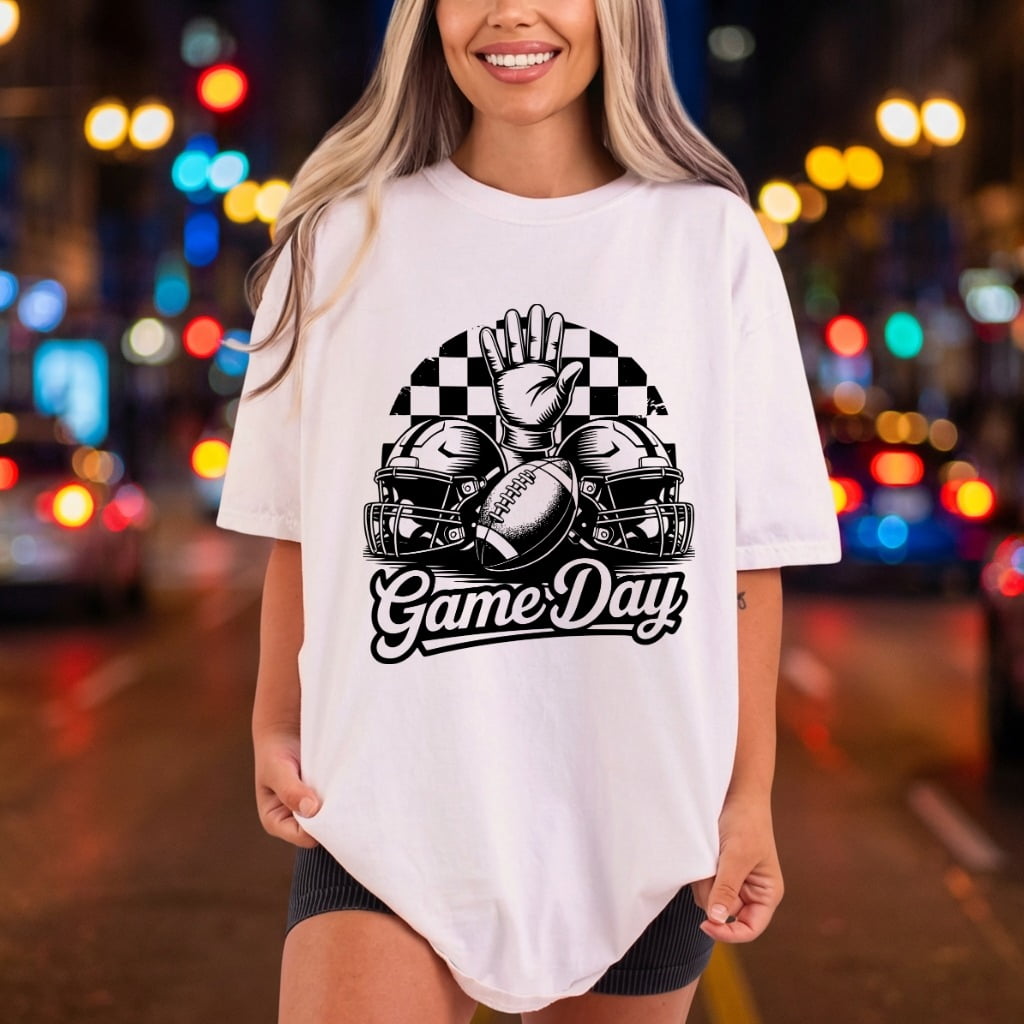 Game Day Football Retro Vintage Retro Ready to Press DTF Transfer for Dtf