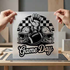 Game Day Football Sports Vintage Retro Ready to Press DTF Transfer for Dtf