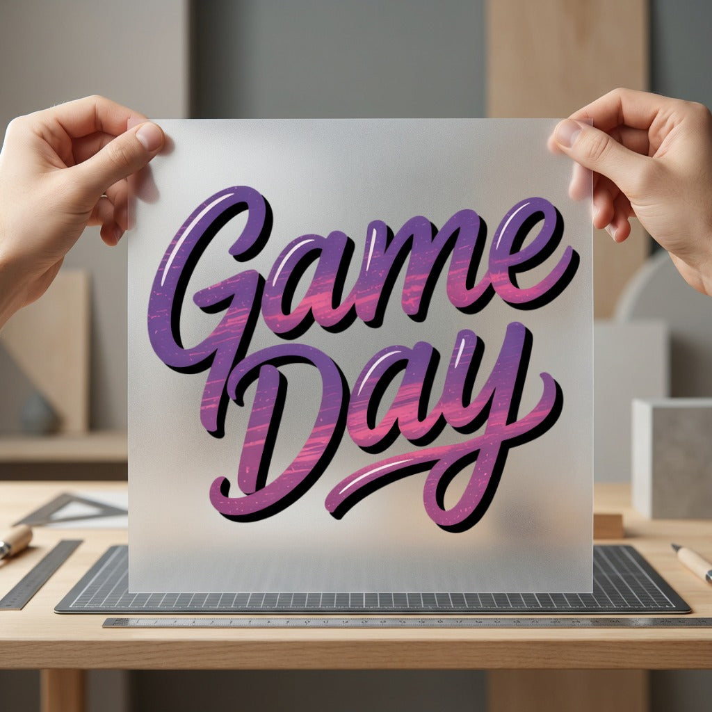 Game Day Gradient Font Fitness Ready to Press DTF Transfer for Dtf