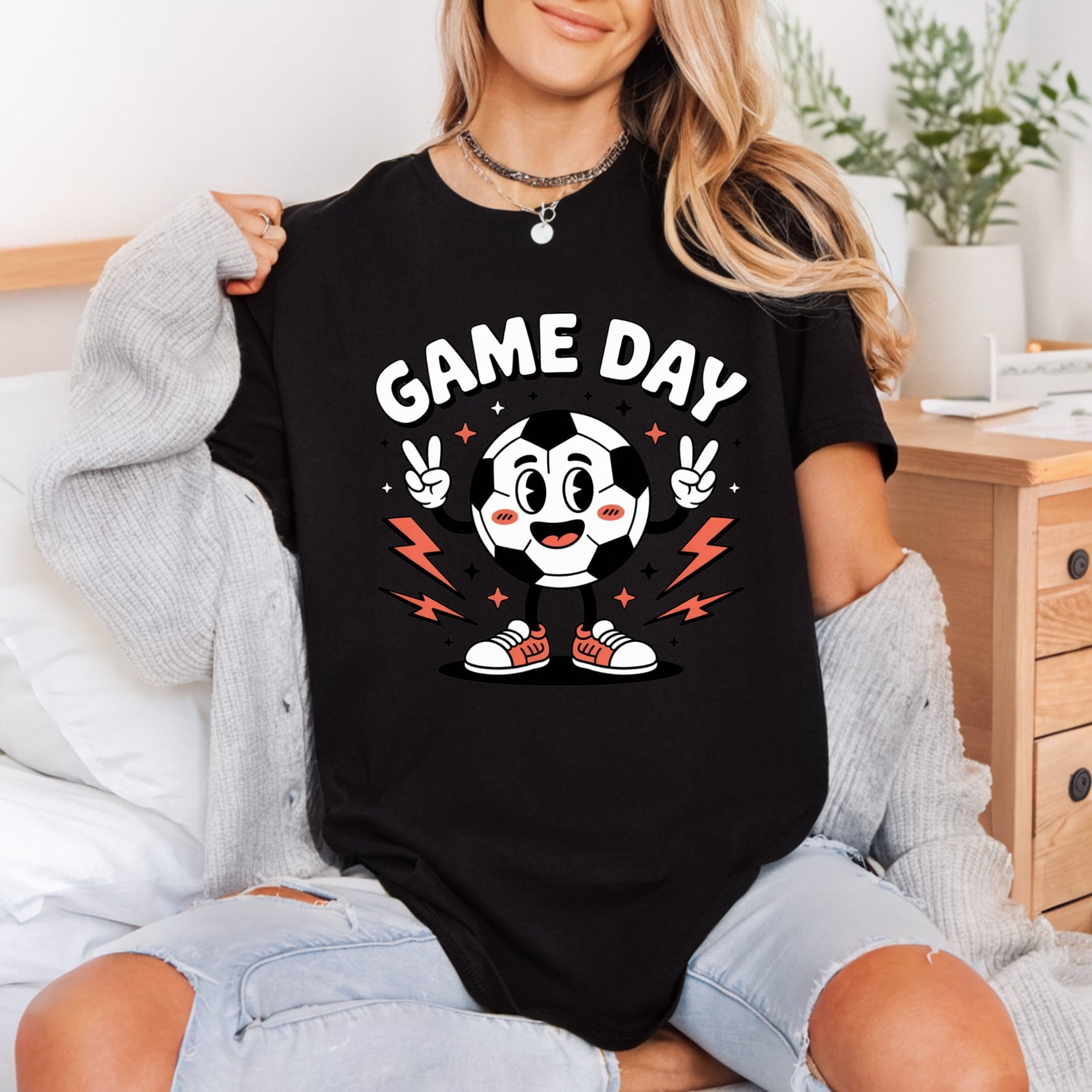 Game Day Retro Soccer Retro Fitness Ready to Press DTF Transfer for Dtf
