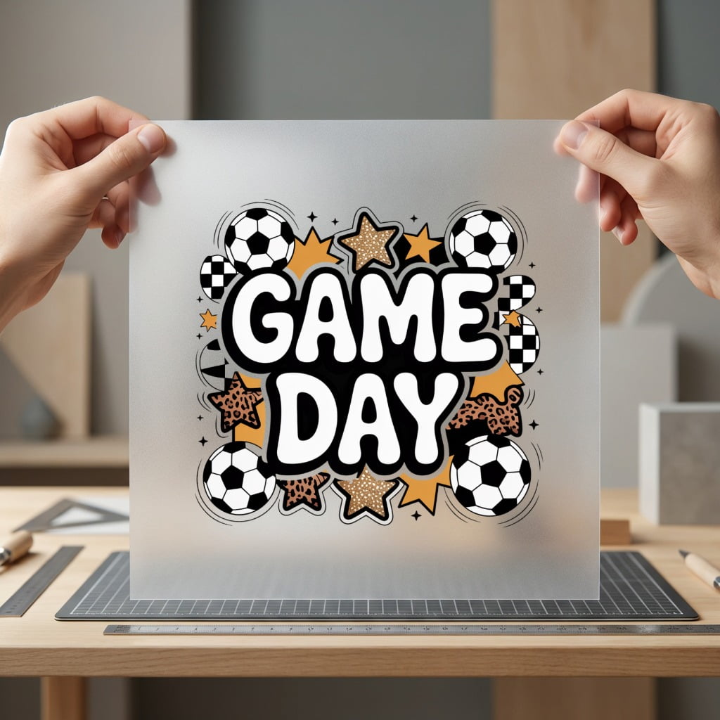 Game Day Soccer Leopard Mom Retro Ready to Press DTF Transfer for Dtf