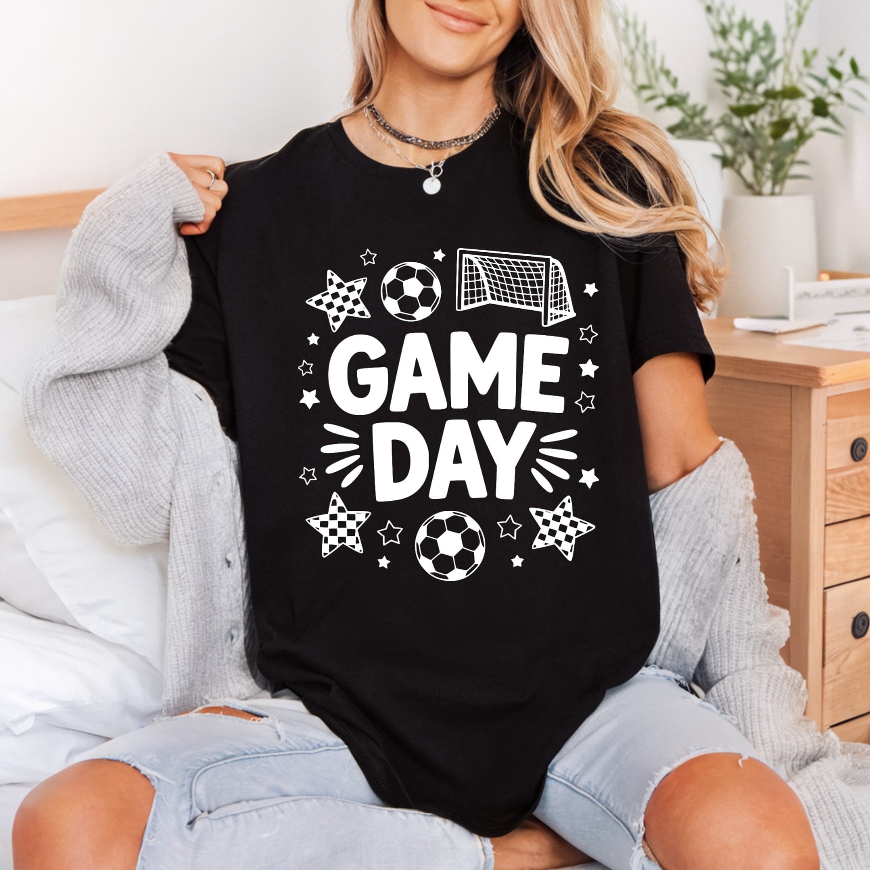 Game Day Soccer Sports Mom Vintage Ready to Press DTF Transfer for Dtf