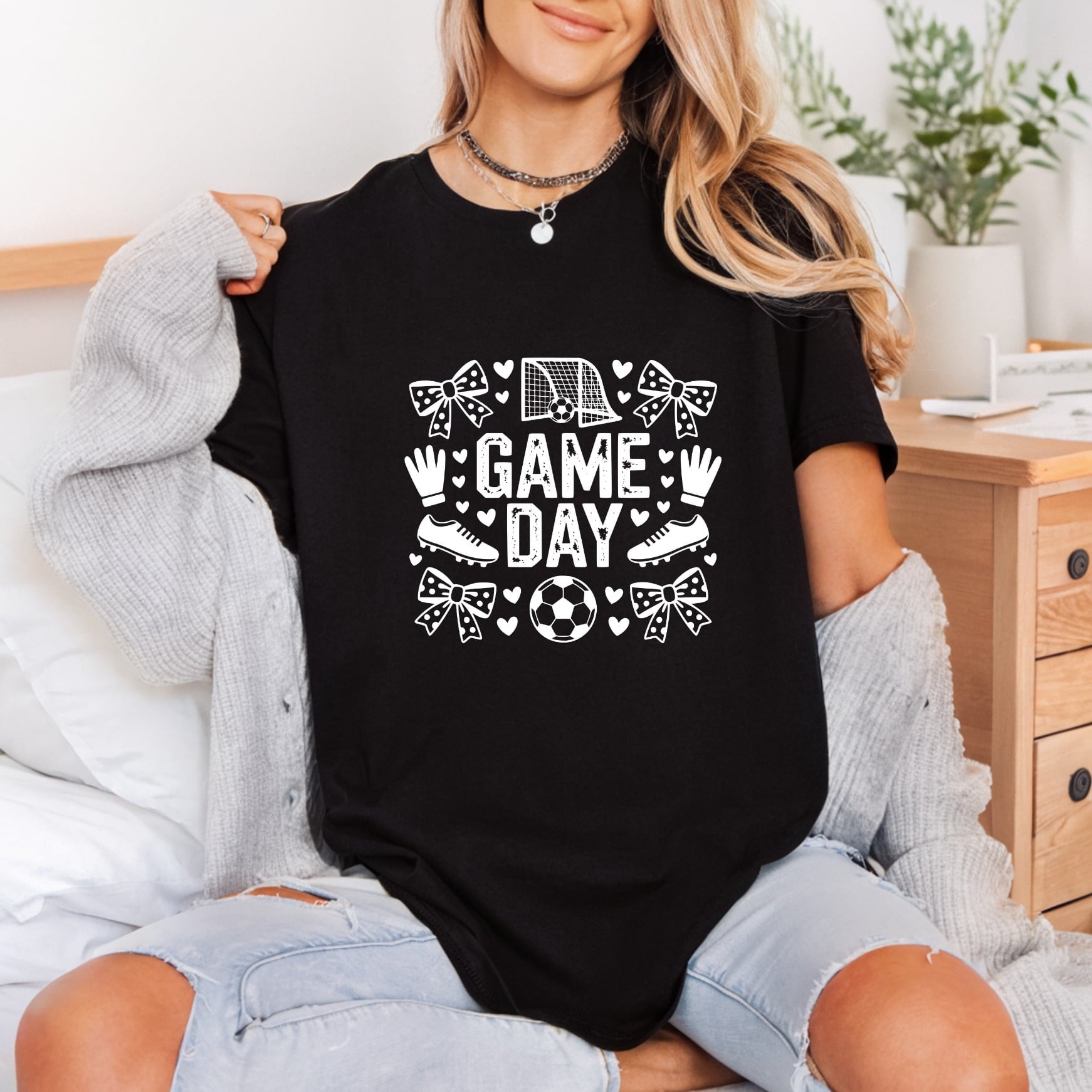 Game Day Soccer Theme Mom Vintage Ready to Press DTF Transfer for Dtf