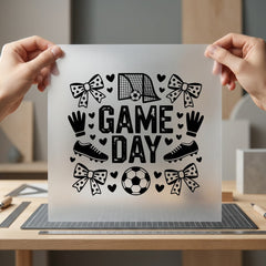Game Day Soccer Theme Mom Vintage Ready to Press DTF Transfer for Dtf