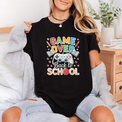 Game Over Back School Funny Sarcastic Ready to Press DTF Transfer for Dtf