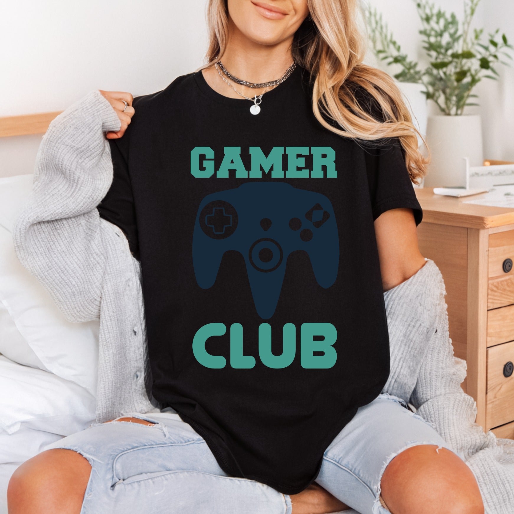Gamer Club Controller Retro Retro Ready to Press DTF Transfer for Dtf
