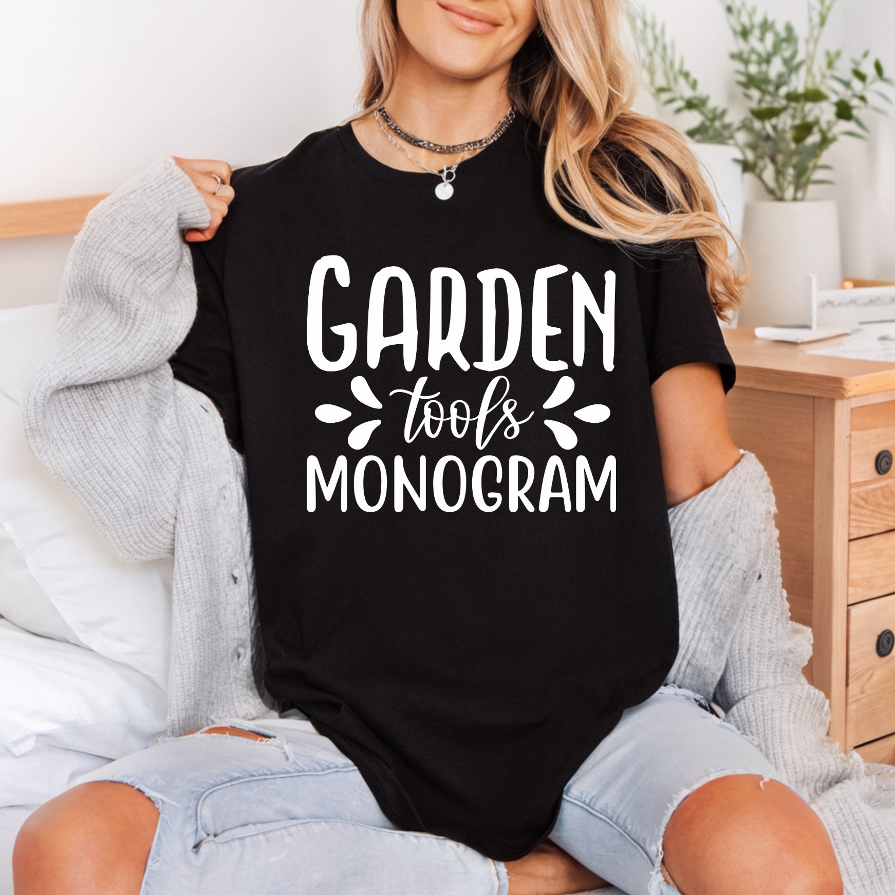Garden Tools Monogram Cozy Aesthetic Ready to Press DTF Transfer for Dtf